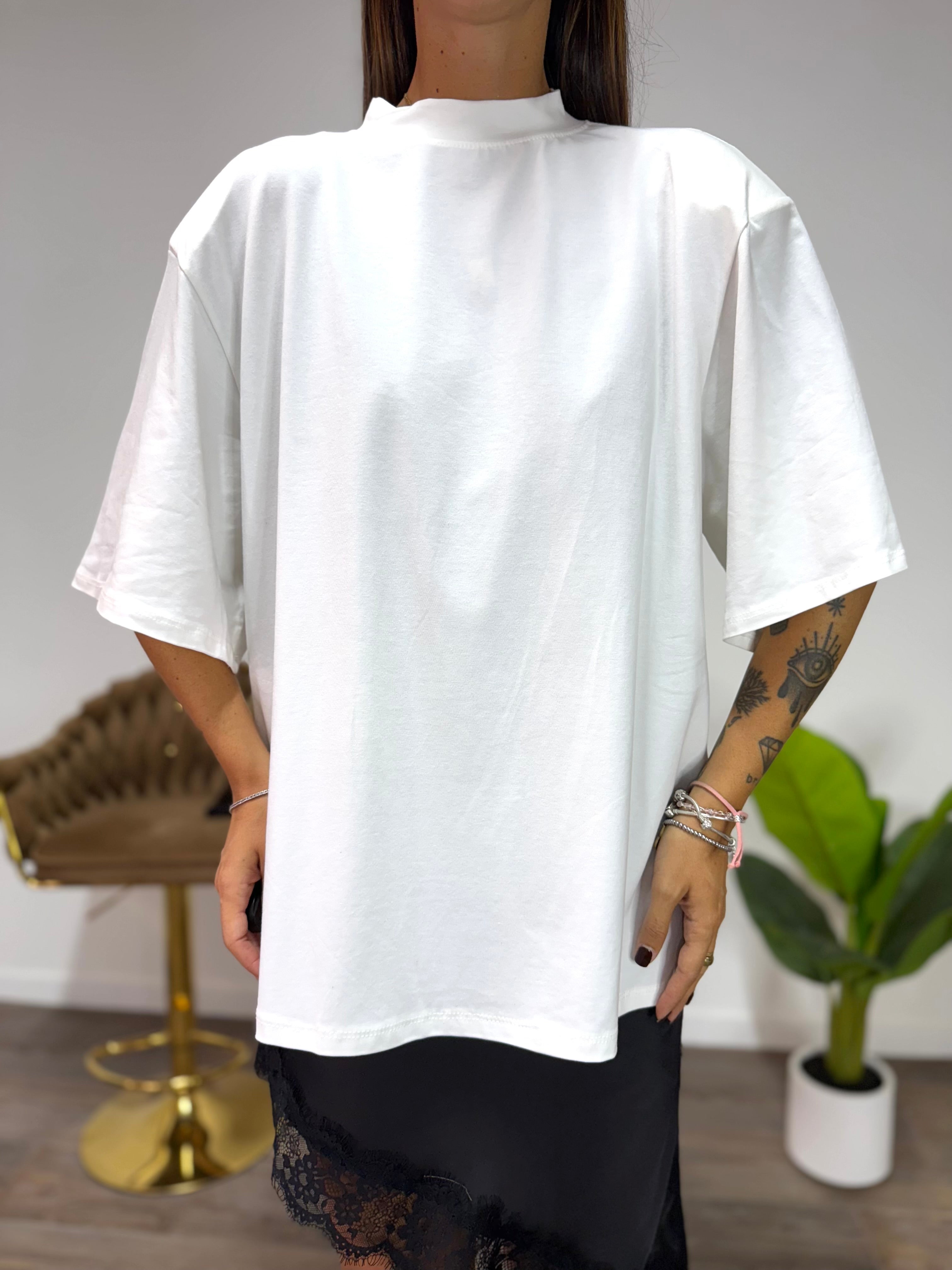 Maxi T-Shirt New York Bianca