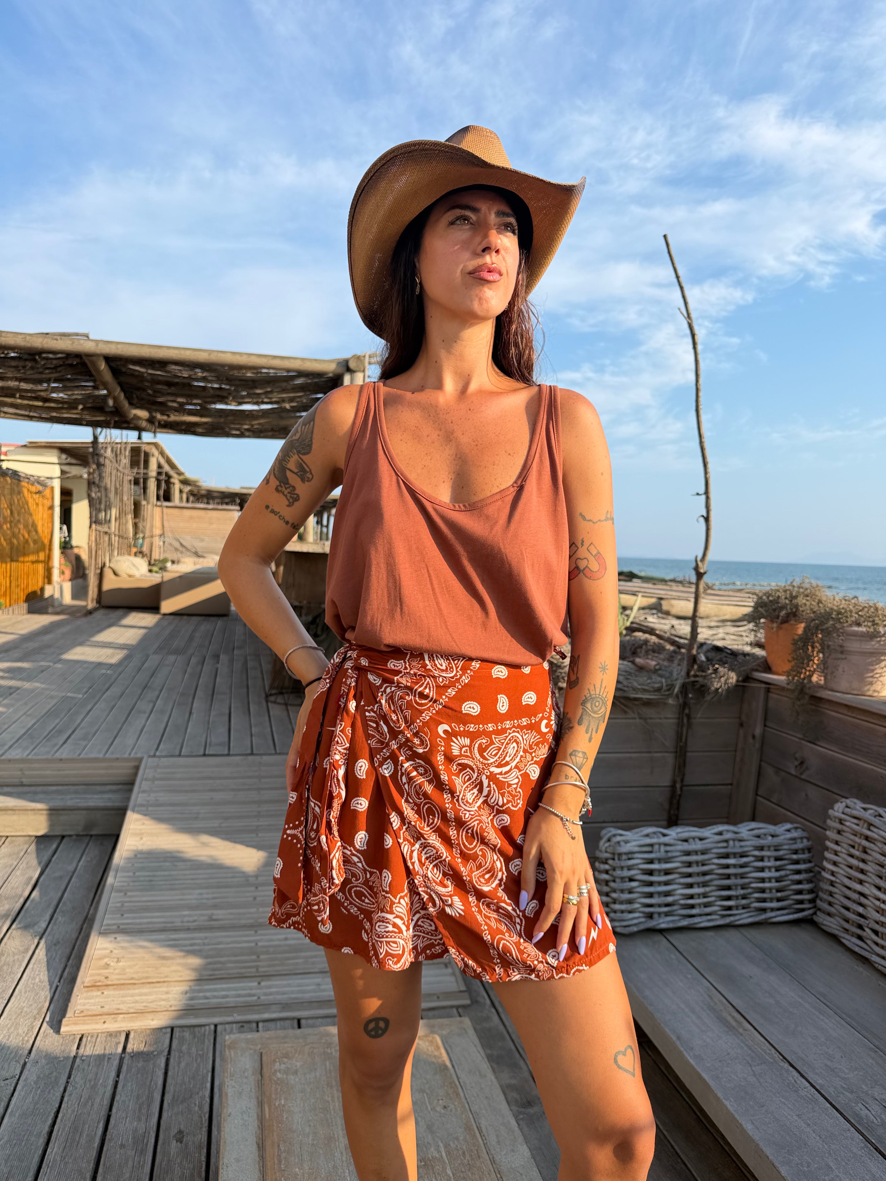 Canotta Style JUST WEST Ruggine