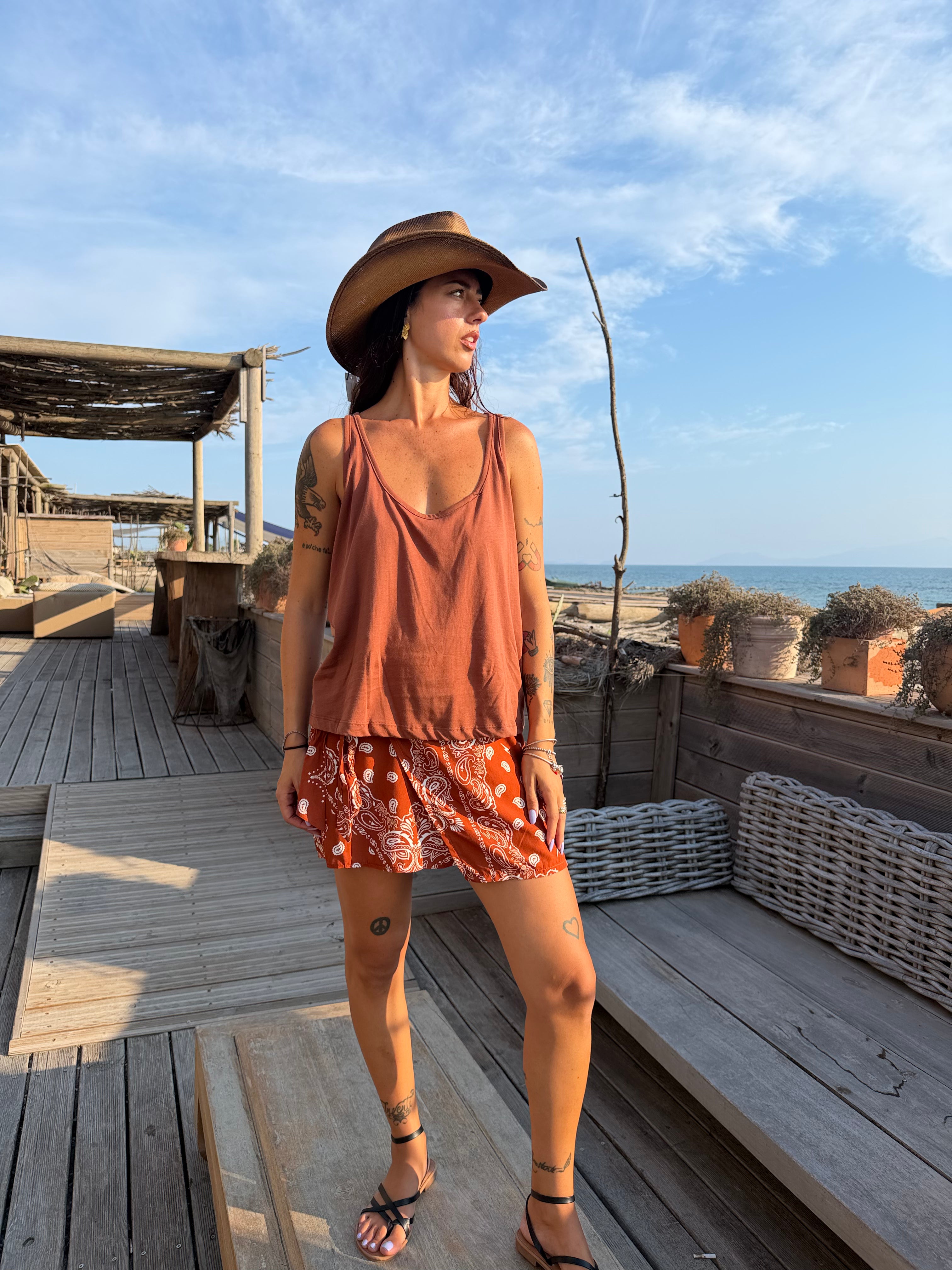 Canotta Style JUST WEST Ruggine