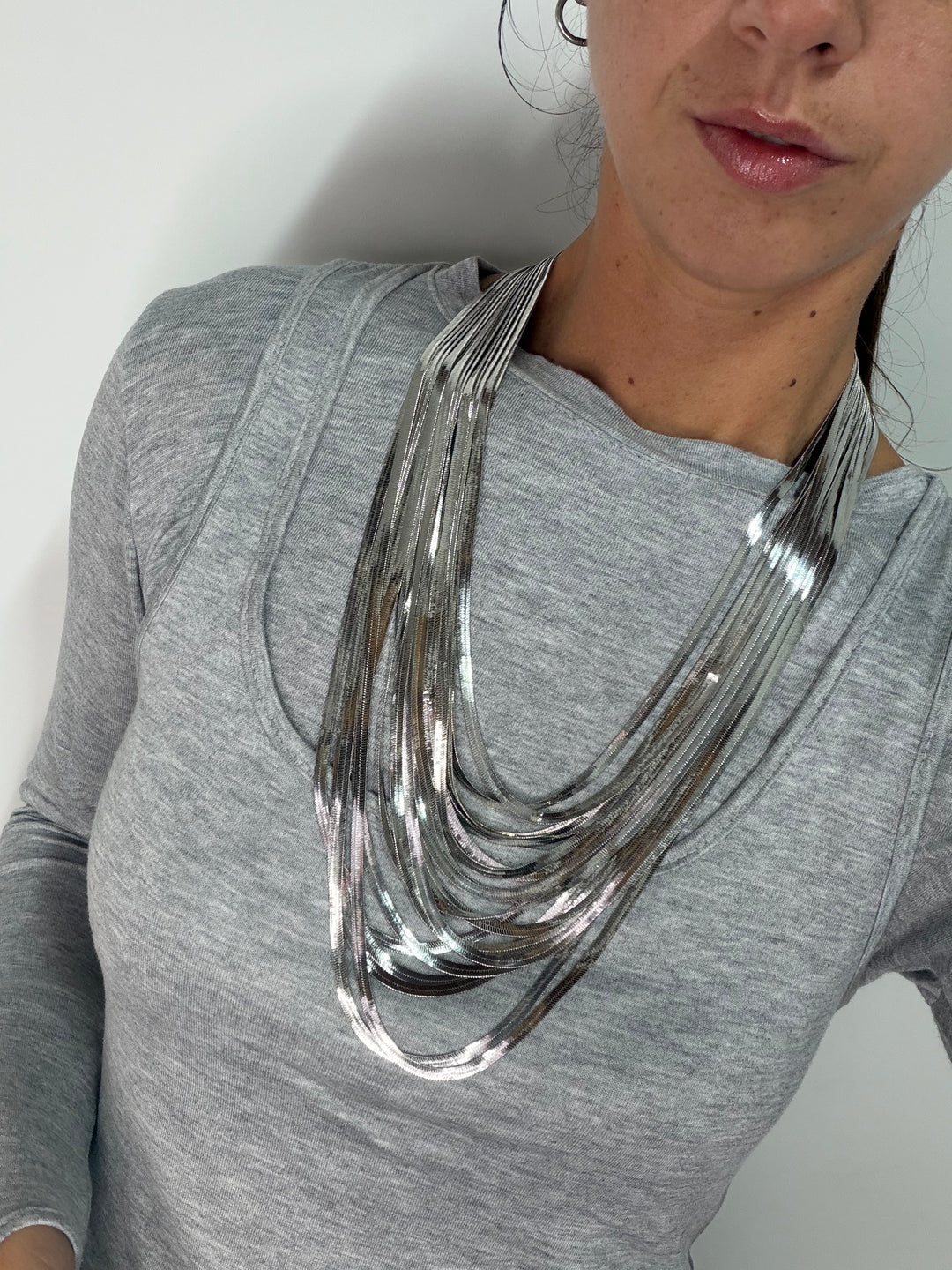 Collana Multifilo Silver