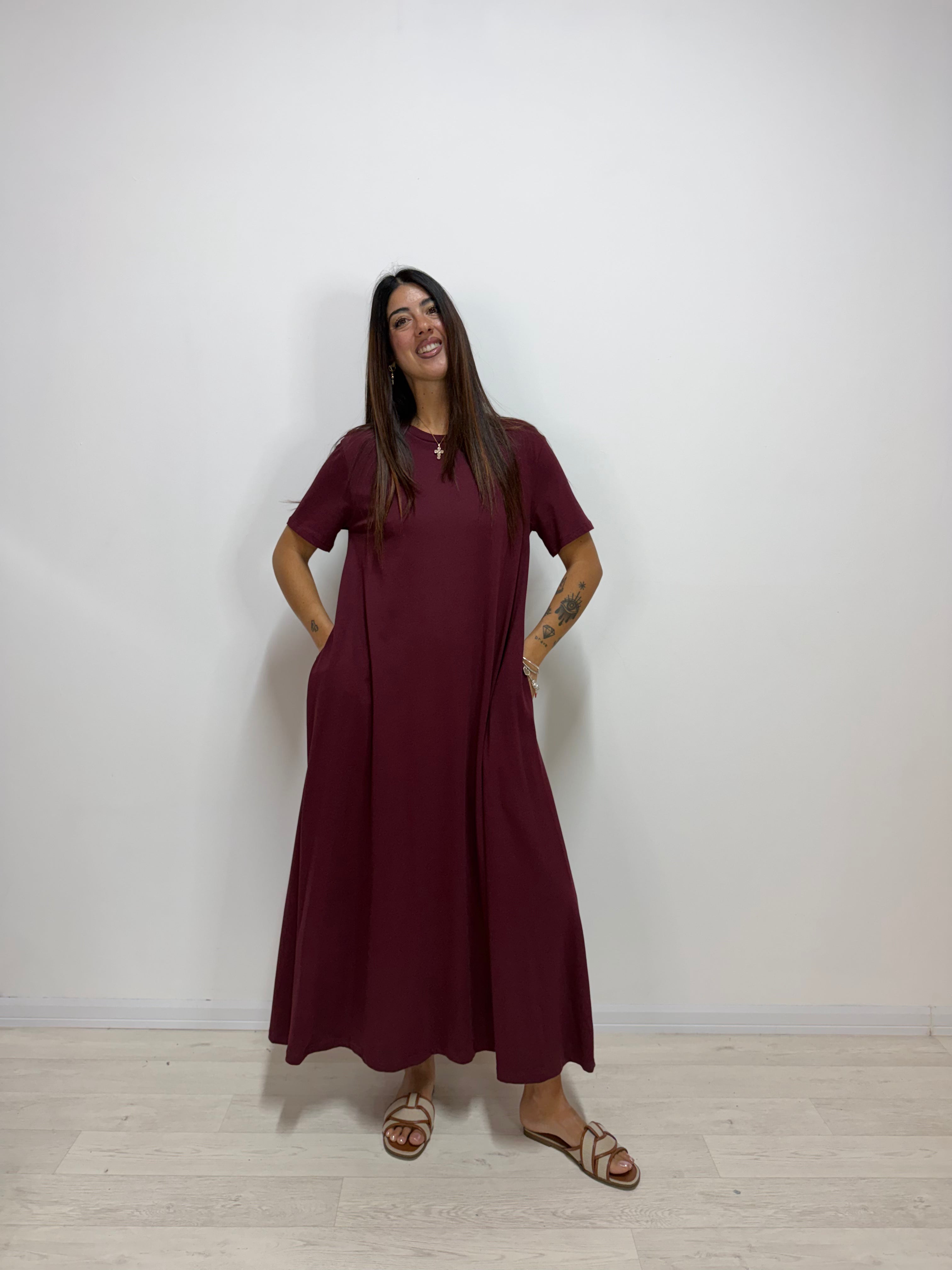 Abito Mamy Bordeaux LUMINA
