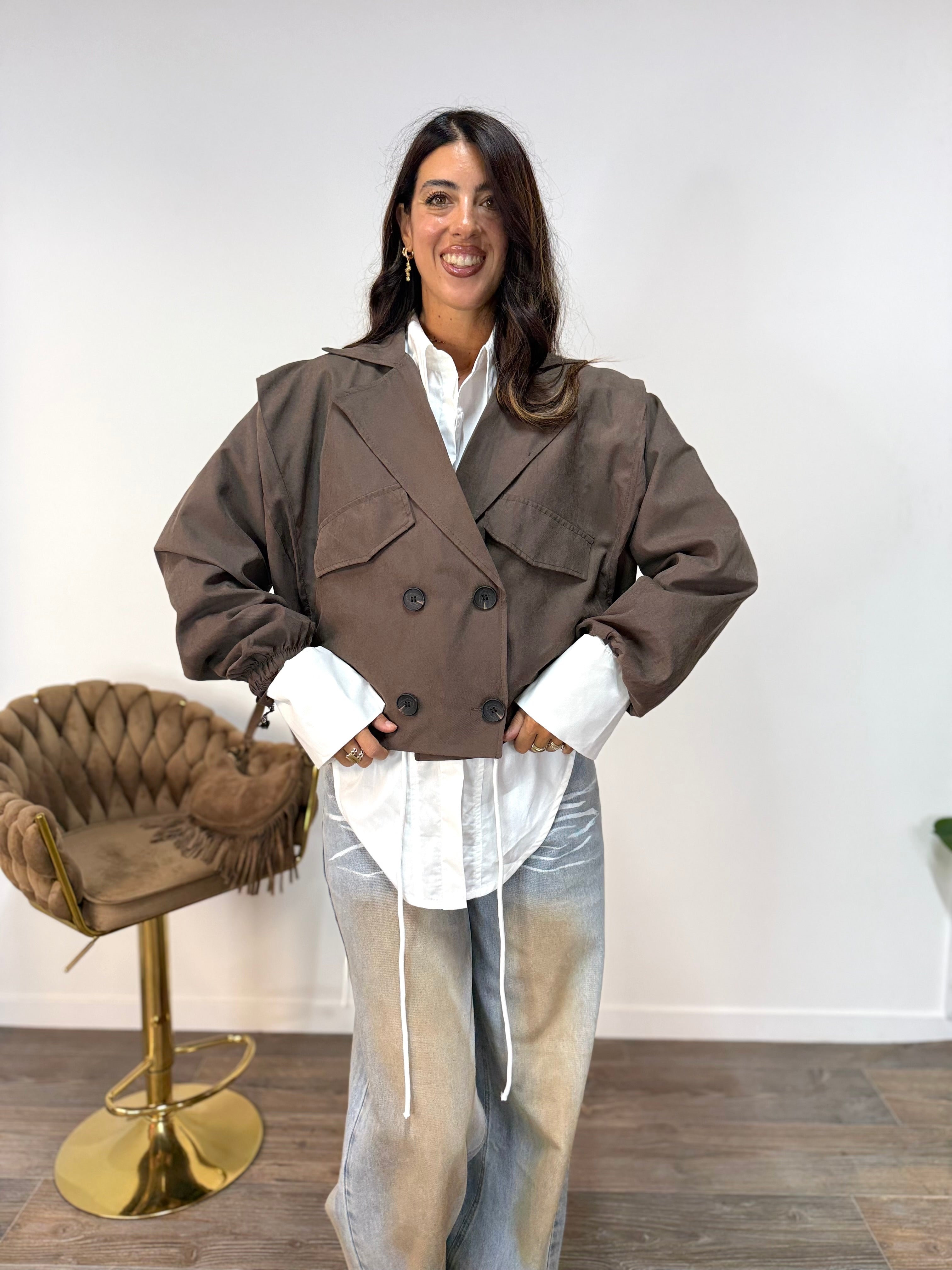 Trench Birdie Marrone